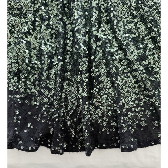 Badgley Mishka Emerald Green Gown With Cut-Outs Full Length W/Sweep Train Sz 8 - Picture 6 of 16